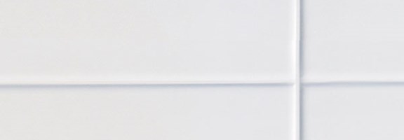White Bold Bevel Tile Effect Wall Panel by Multipanel