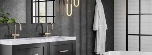 Black wall panels