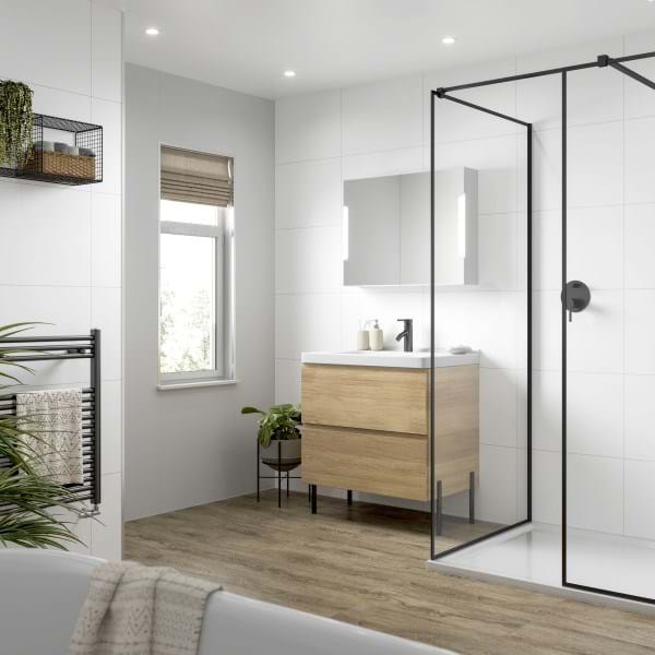 Alpine White Paneele in Fliesenoptik