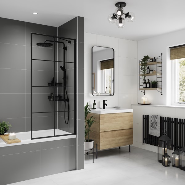 Dust Grey Paneele in Fliesenoptik